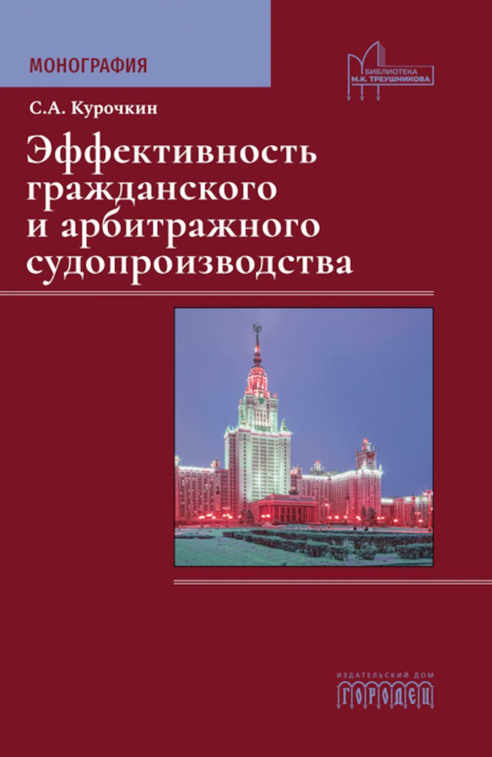 Эффективность гражданского и арбитражного судопроизводства: монография