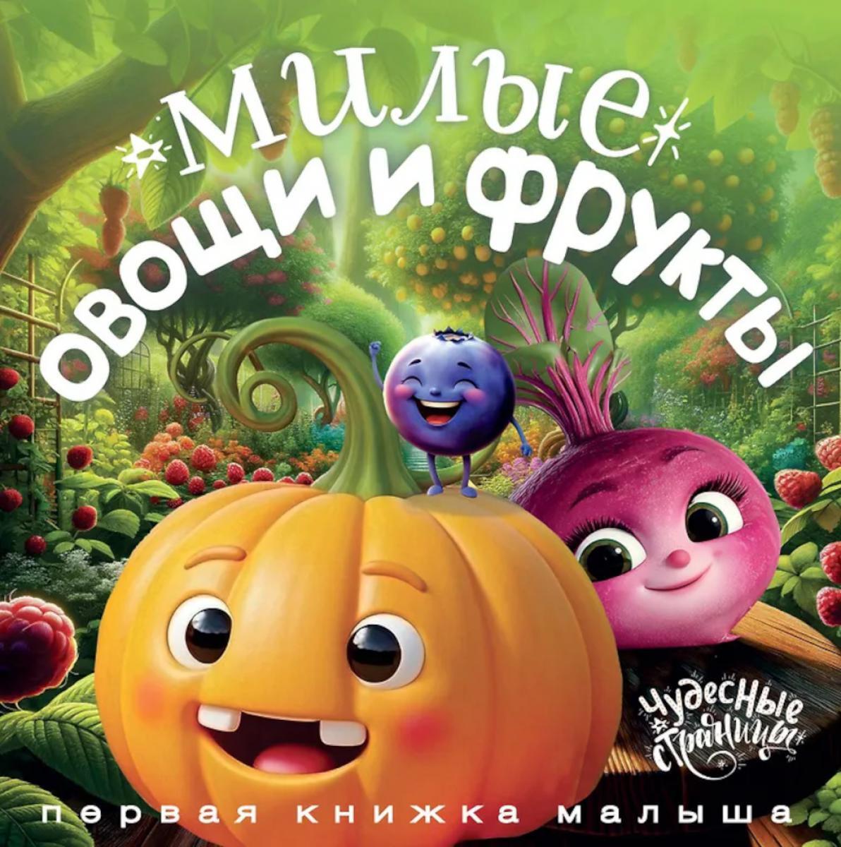 Милые овощи и фрукты. Первая книжка малыша