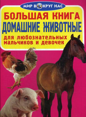 Большая книга. Домашние животные. Для любознательных мальчиков и девочек