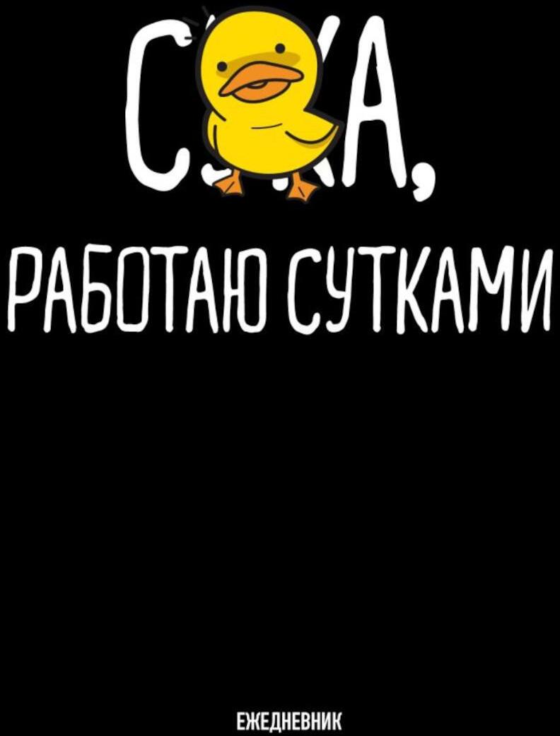 Работаю сутками. Ежедневник недатированный (А5, 72 л.)