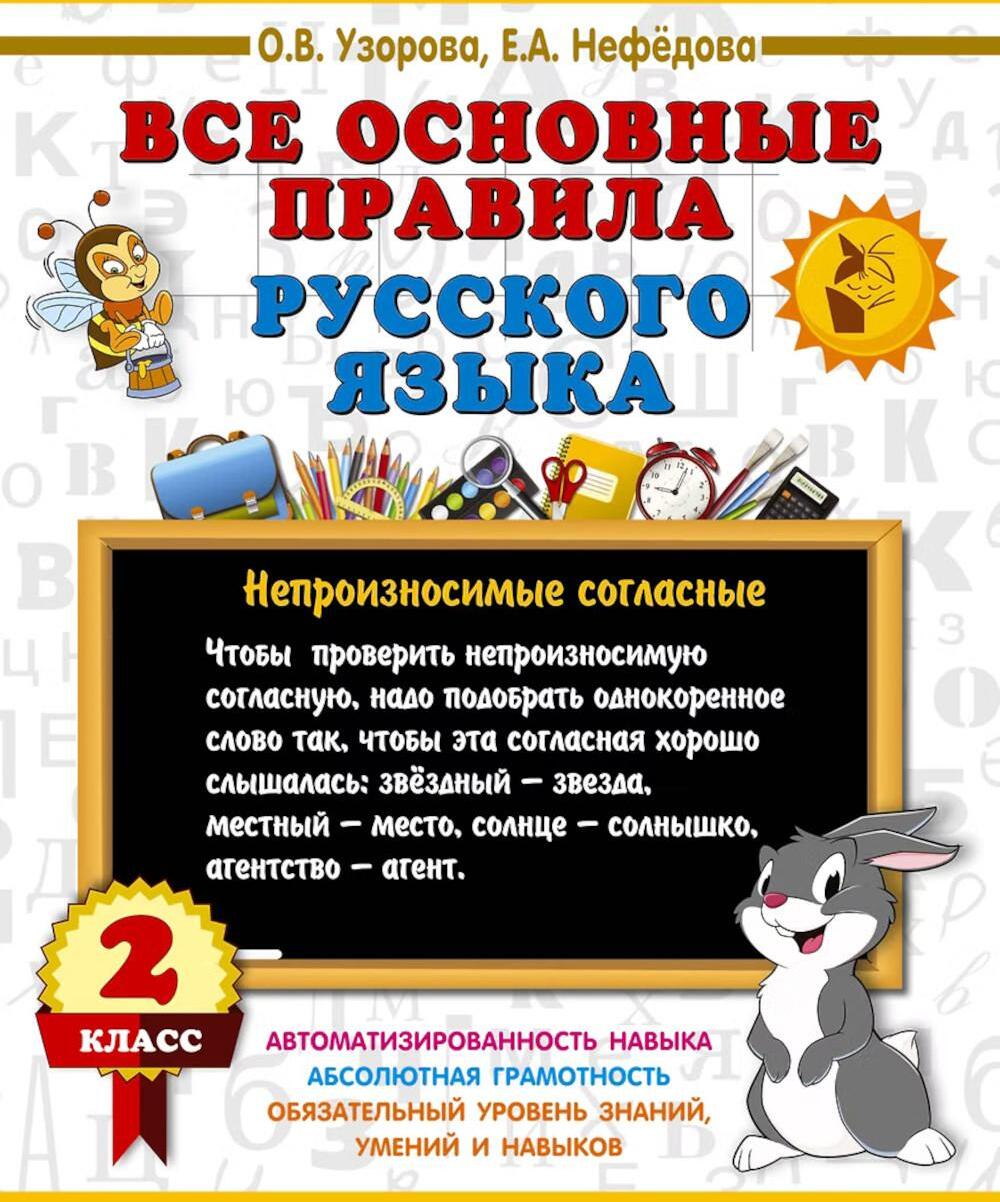 Все основные правила русского языка. 2 кл
