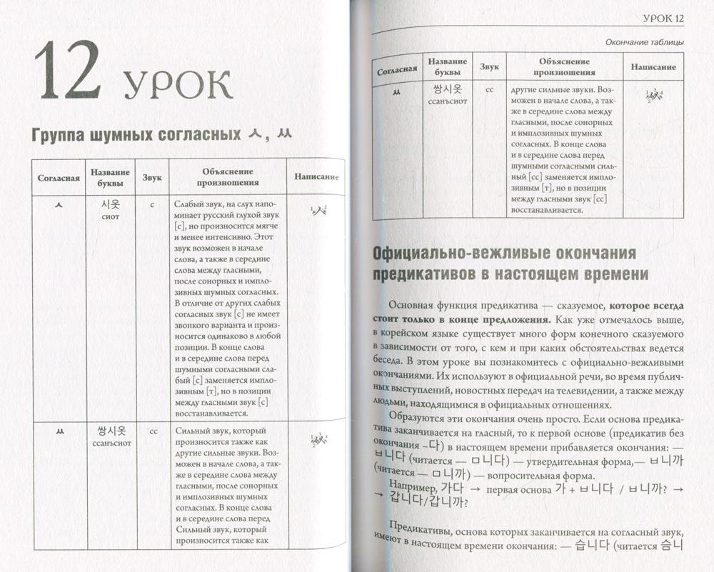 Чун ин сун корейский язык полная грамматика в схемах и таблицах