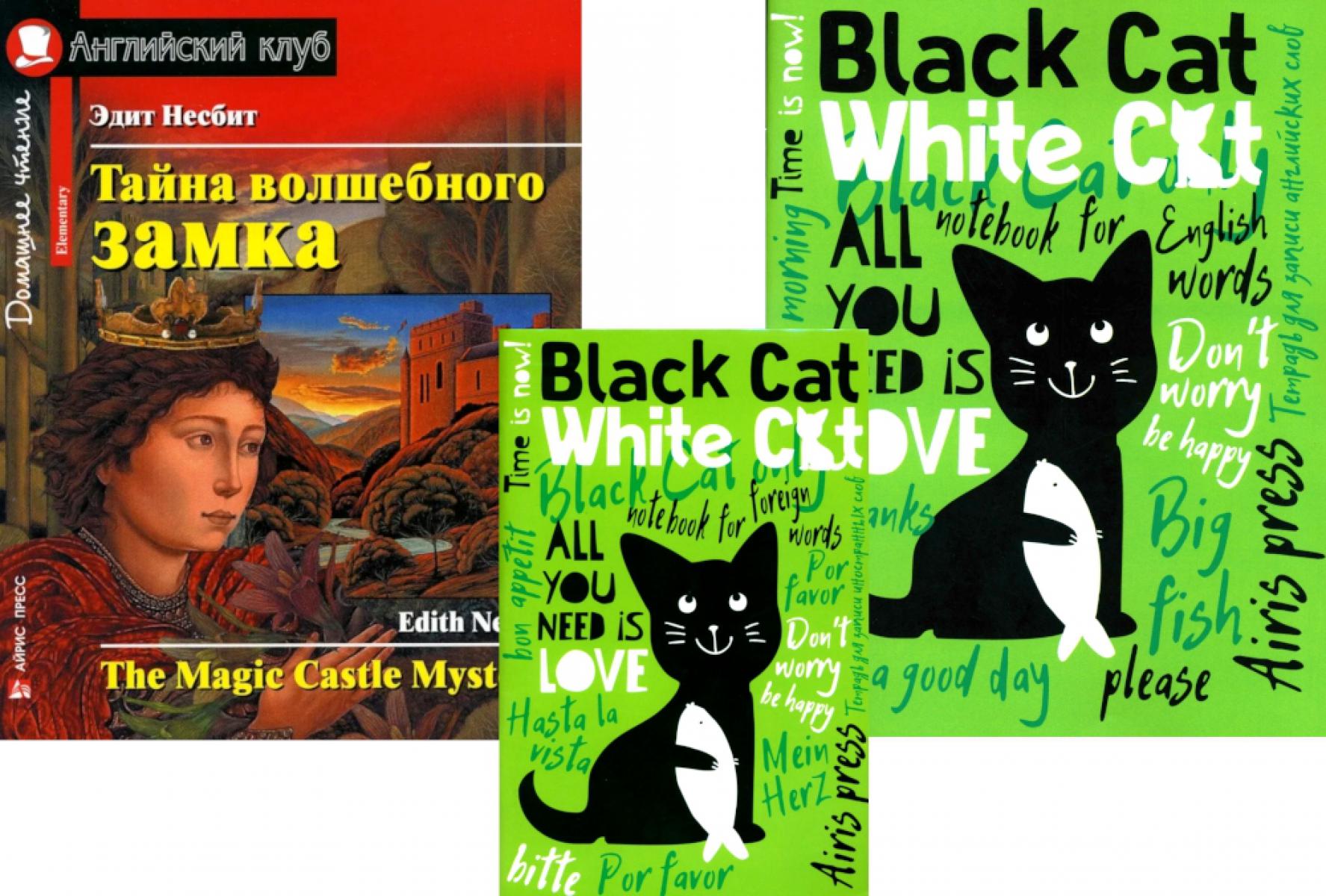 Тайна волшебного замка + Тетради для записи английских слов (комплект из книги + 2 тетради). Книги на англ.языке
