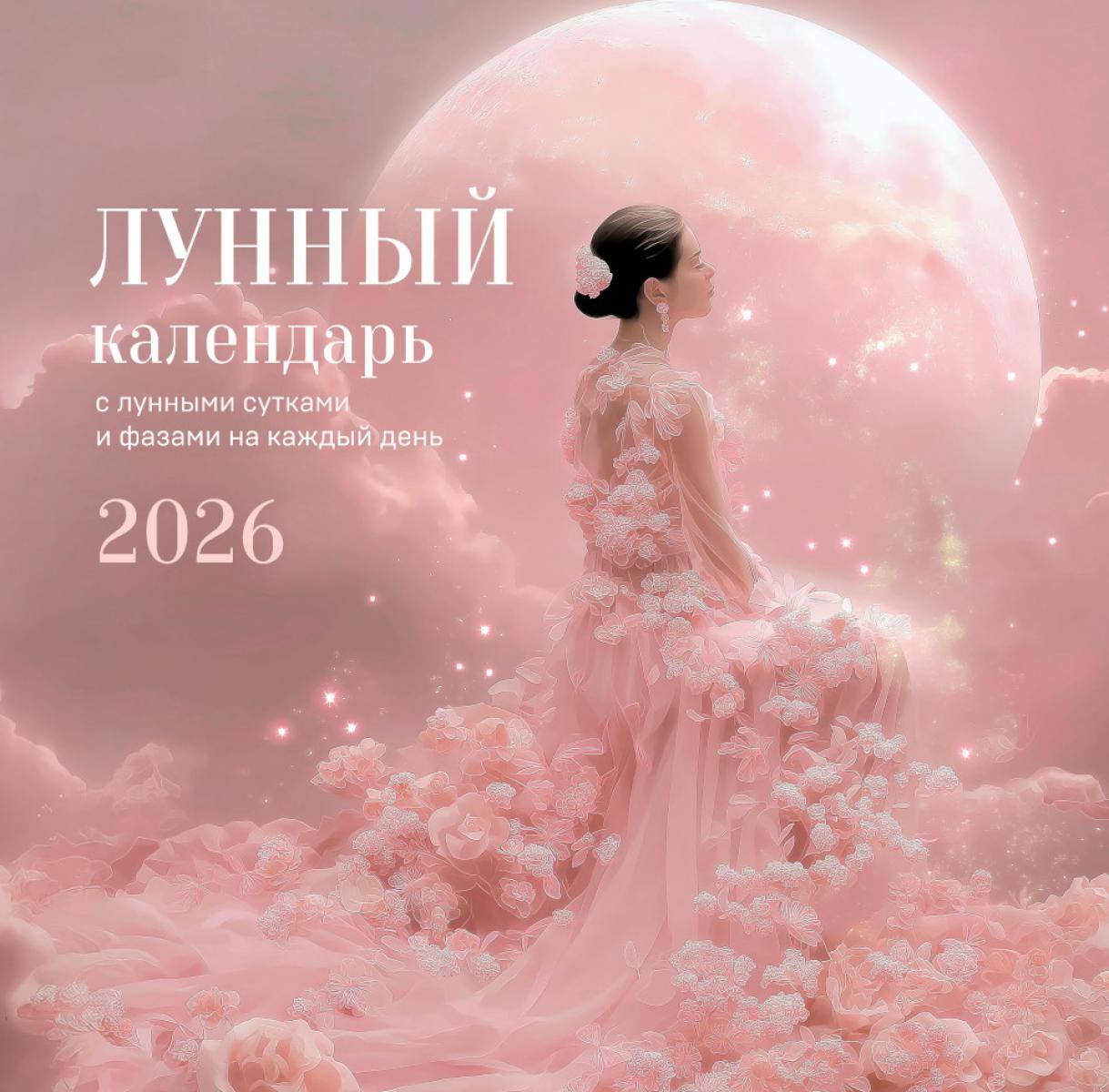 Лунный календарь с лунными сутками и фазами на каждый день. Календарь настенный на 2026 год
