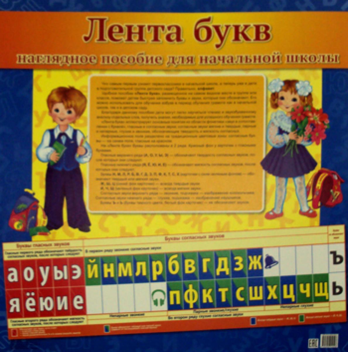 Лента букв. Наглядное пособие для начальной школы.  (128х38см)