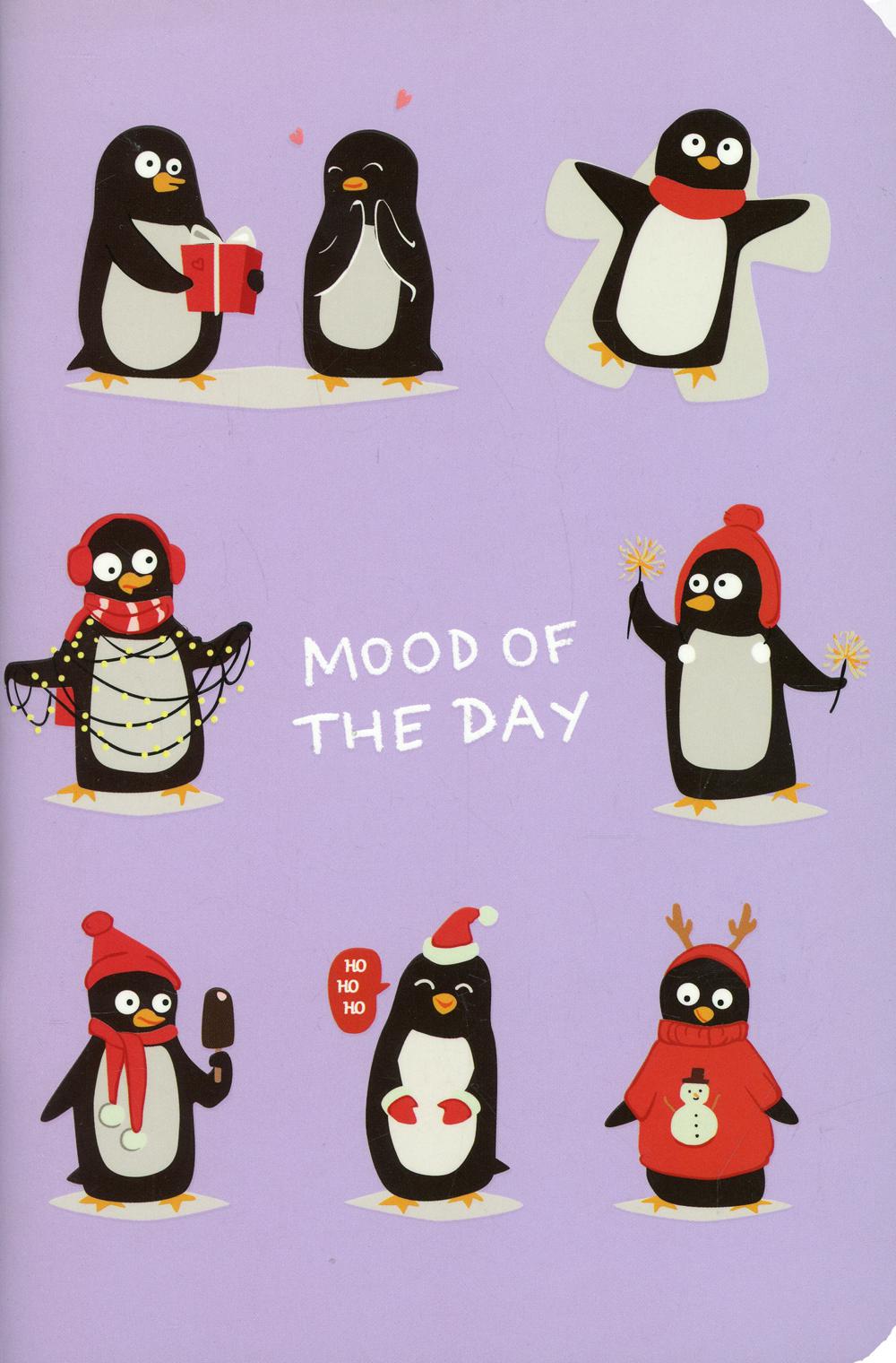 Тетрадь "Mood of the day". (Пингвины )