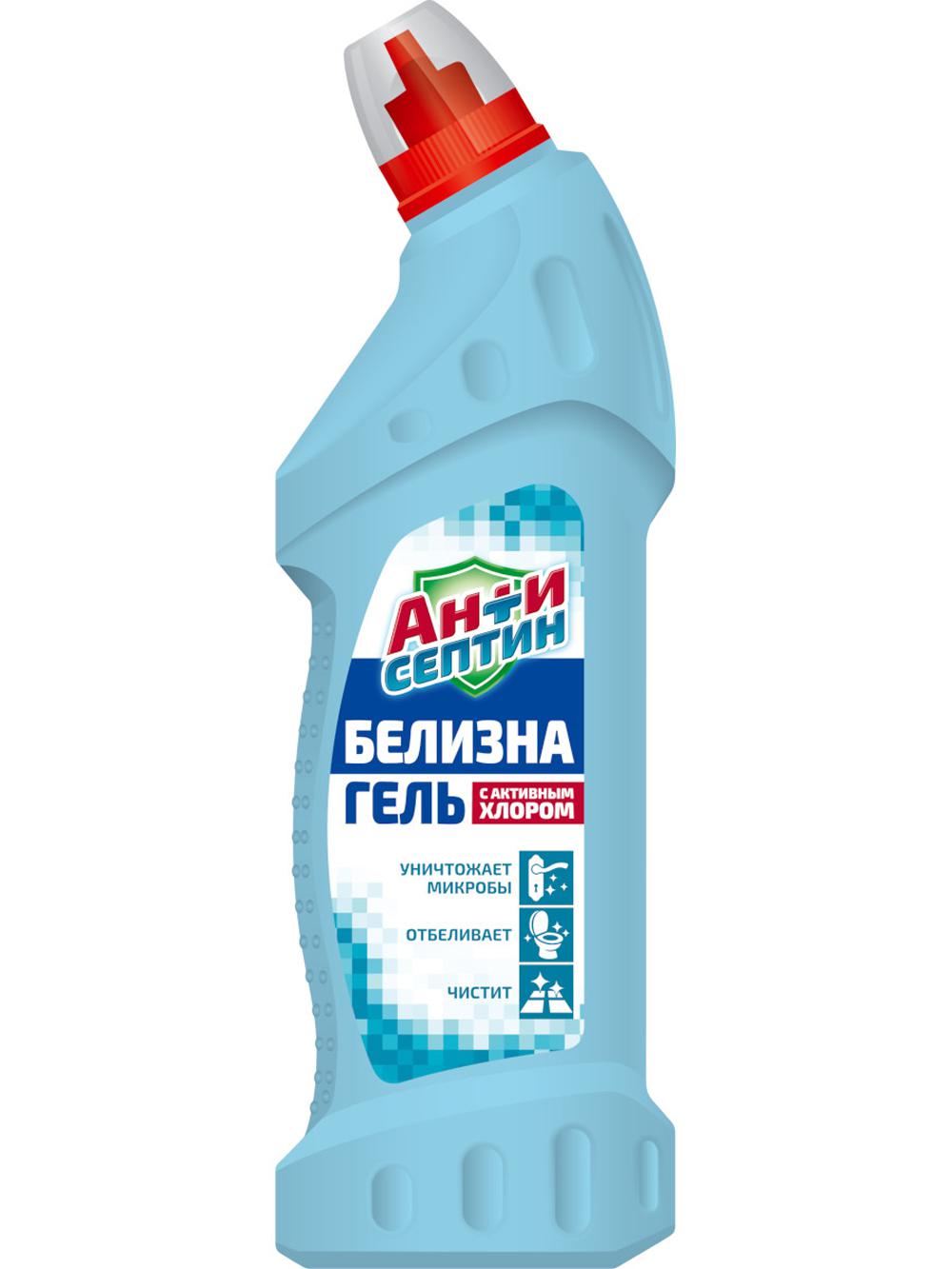 АНТИСЕПТИН Отбеливатель жидкий Белизна гель-концентрат 750 г