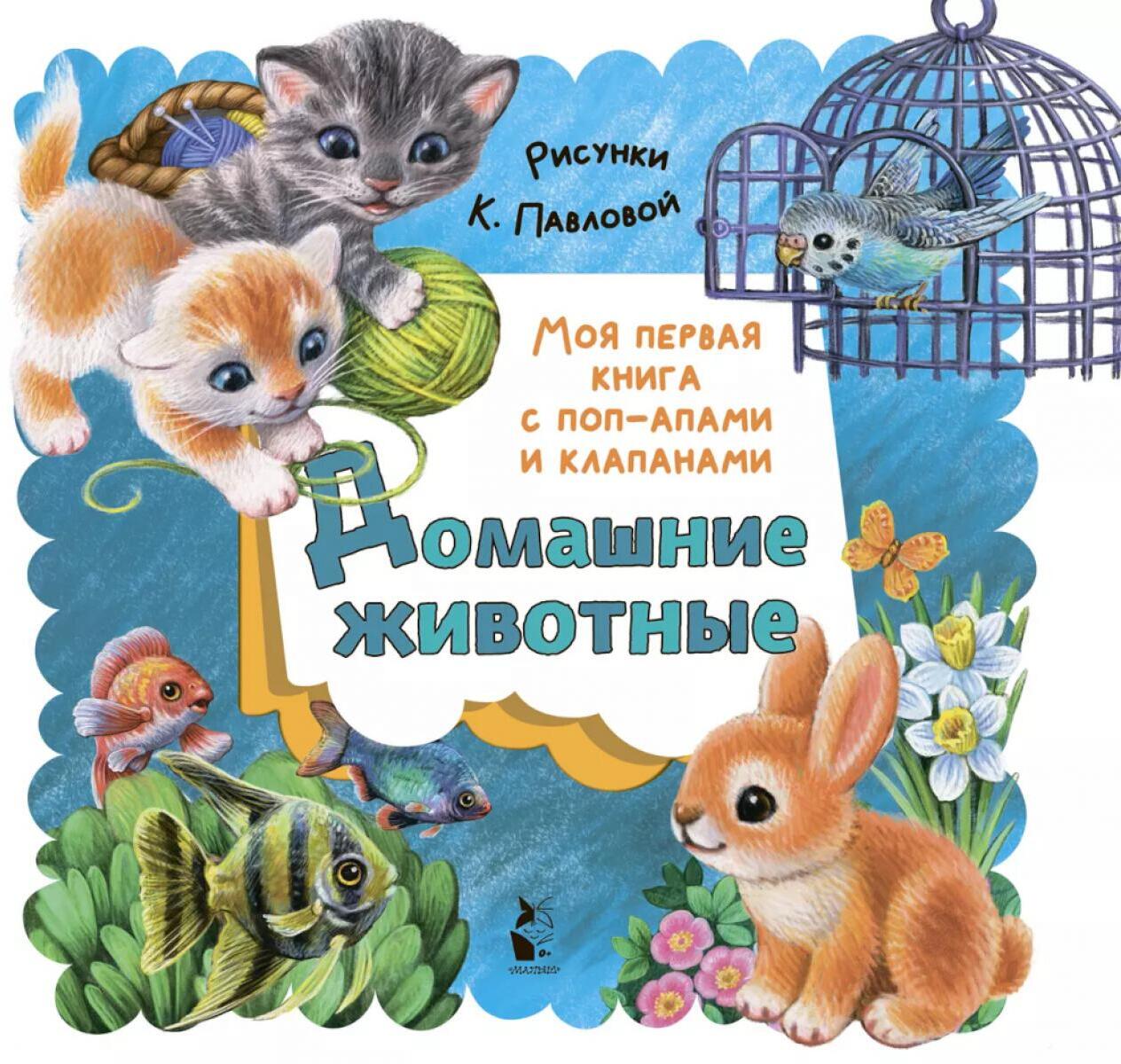 Домашние животные. Книга с поп-апами и клапанами