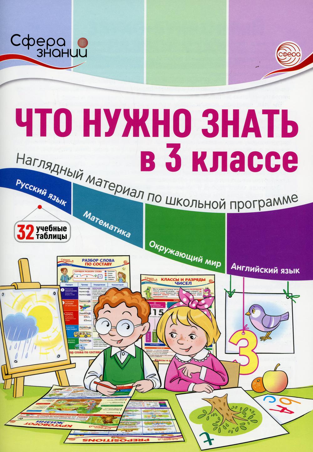 Что нужно знать в 3 кл.: наглядный материал по школьной программе