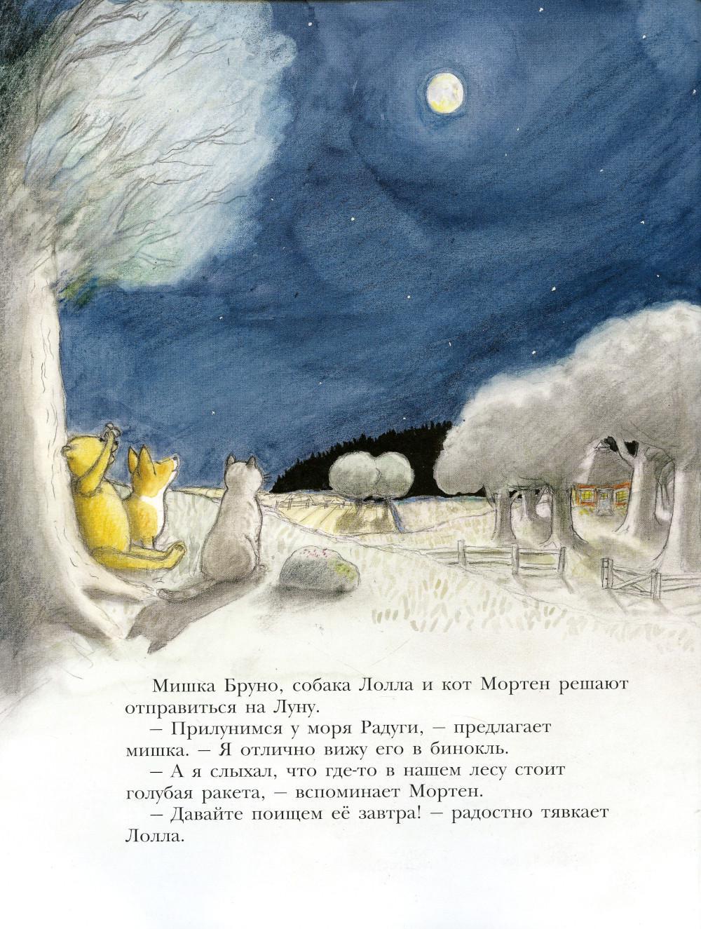 Мишка Бруно летит на Луну: книжка-картинка