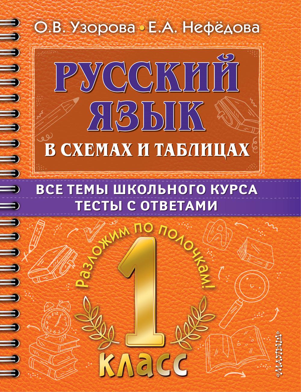 Русский язык в схемах и таблицах. Все темы школьного курса. Тесты с ответами. 1 кл