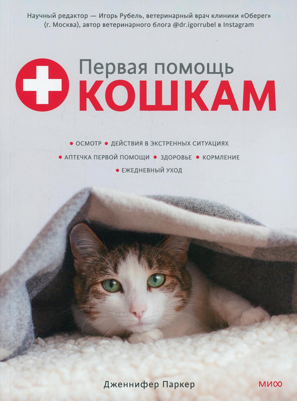Первая помощь кошкам. Осмотр, действия в экстренных ситуациях, аптечка первой помощи, здоровье, кормление, ежедневный уход