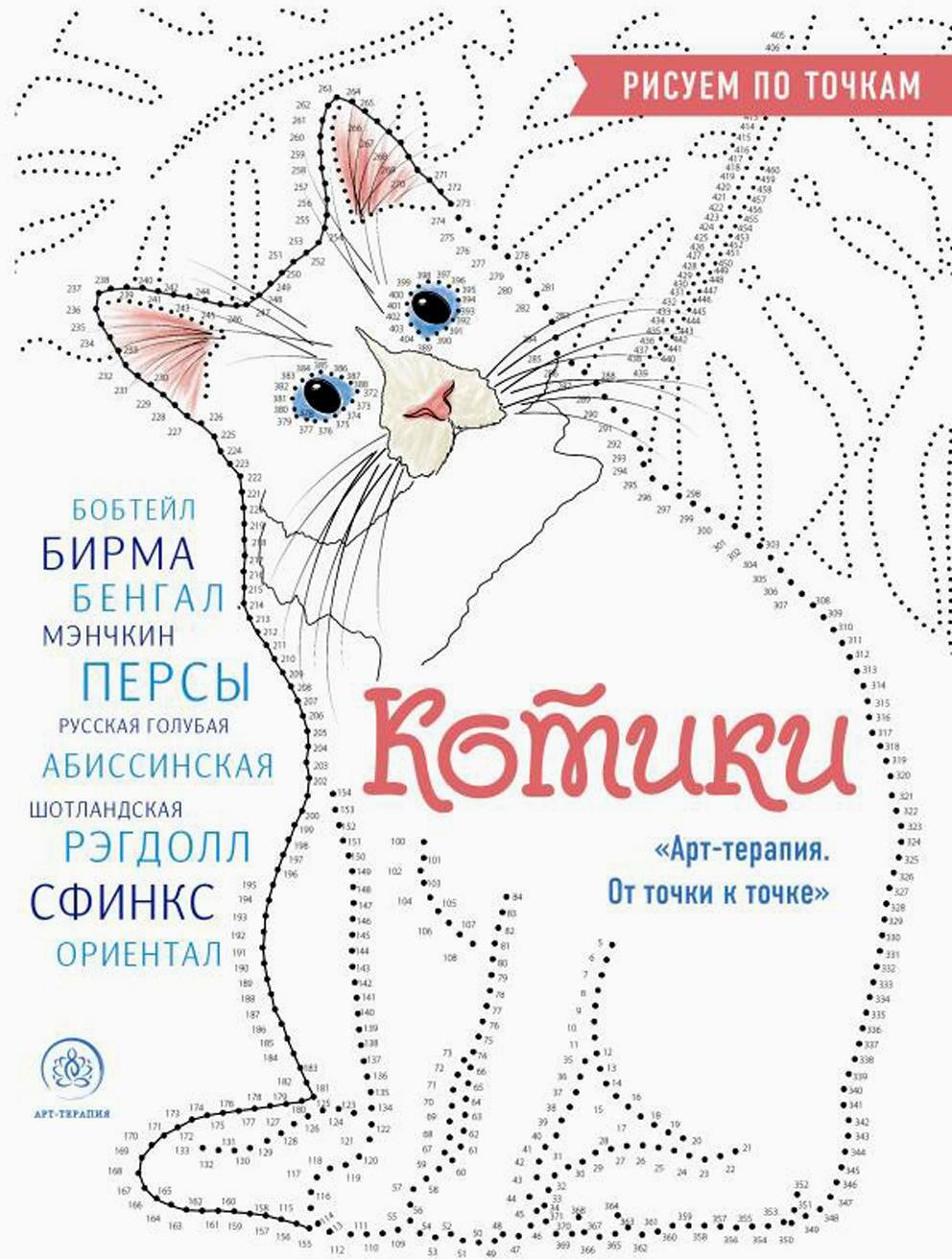 Котики. Рисуем по точкам