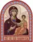 Икона аркой Пресвятой Богородицы, Смоленская  (на дереве): 95 х 120