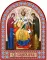 Икона аркой Спаситель, Вседержитель (на дереве): 95 х 120