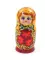 Матрешка Нина Желтая (5 матрешек, 17см)