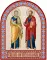 Икона аркой Петр и Павел (на дереве): 95 х 120