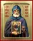 Икона преподобного Александра Свирского (с иконой) на дереве: 125 х 160