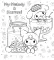 Hello Kitty and Friends. Раскраска
