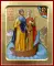 Икона благоверных Петра и Февронии Муромских (с ладьей) на дереве: 125х160