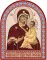 Икона аркой Пресвятой Богородицы, Тихвинская (крупнее-слева) (на дереве): 95 х 120