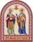 Икона аркой Николай и Спиридон, святители (на дереве): 95 х 120
