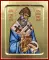Икона святителя Спиридона Тримифунтского (голубое облачение) на дереве: 125 х 160